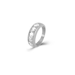 Anillo Acero Mujer AAZ0055RH12 Corazones Circonitas