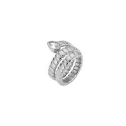Anillo Acero Mujer AAZ0062RH12 Circonita Blanca
