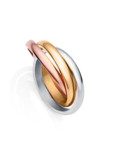 Anillo Acero Multicolor Viceroy Mujer 1452A01219 Entrelazado En Brillo