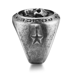 Anillo Acero Police PEAGF2212102 Calavera Logo Police