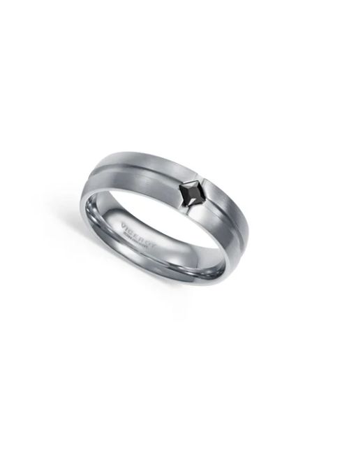 Anillo Acero Viceroy Hombre 14388A02000 Circonita Negra
