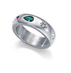 Anillo Acero Viceroy Mujer 75453A01200 Circonitas multicolor
