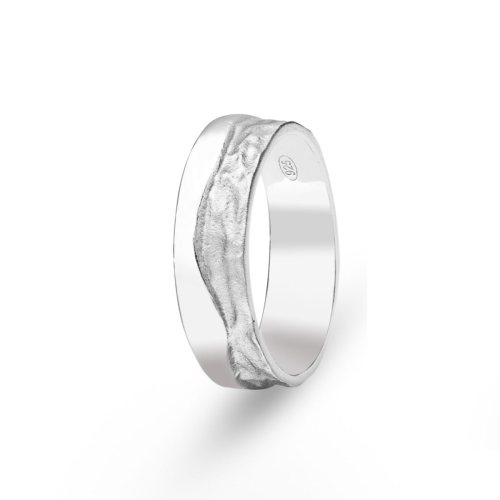 Anillo Alianza Plata Argent Basic ANRAB0310 Pulido Relieve