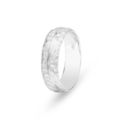 Anillo Alianza Plata Argent Basic ANRAB0610 Media Caña Mate