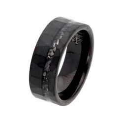 Anillo Alianza Tungsteno Liska Hombre MSR003H Negro