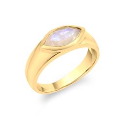 Anillo Bronce Dorado Mujer ABM0010DOPL12 Piedra Mineral Piedra Luna