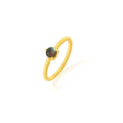 Anillo Bronce Dorado Mujer ABM0023DOLA10 Piedra Mineral Labradorita