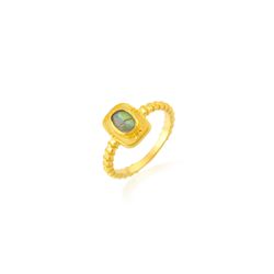 Anillo Bronce Dorado Mujer ABM0025DOLA10 Piedra Mineral Labradorita