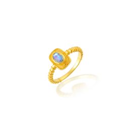 Anillo Bronce Dorado Mujer ABM0025DOPL10 Piedra Mineral Piedra Luna