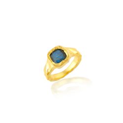 Anillo Bronce Dorado Mujer ABM0028DOLA10 Piedra Mineral Labradorita