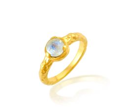 Anillo Bronce Dorado Mujer ABM0029DOPL10 Piedra Mineral Piedra Luna