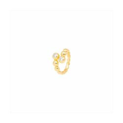 Anillo Bronce Dorado Mujer R27262GP Abierto C. Perlas