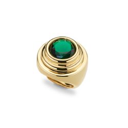Anillo Bronce Dorado Sovrani J11077M17 Esmeralda