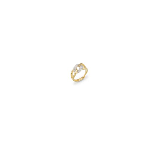 Anillo Bronce Dorado Sovrani J11829M15 Nudo Circonitas