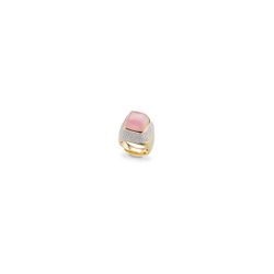 Anillo Bronce Dorado Sovrani J12283M17 Piedra Rosa & Circonitas
