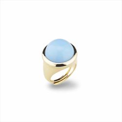 Anillo Bronce Dorado Sovrani J8251M13 Piedra Ojo De Gato Turquesa