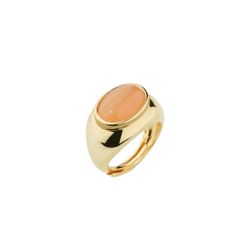 Anillo Bronce Dorado Sovrani J8274M17 Circonita Naranja