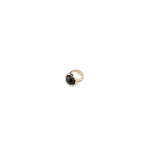 Sovrani J7419M14 Gold Bronze Ring with Black Stone