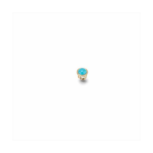 Anell Bronze Sovrani J7897M16 Daurat Pedra Turquesa