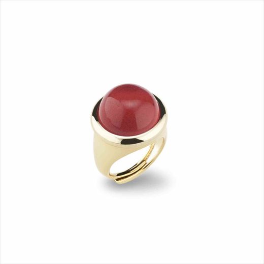 Sovrani J8257M13 Gold Cat's Eye Fuchsia Bronze Ring