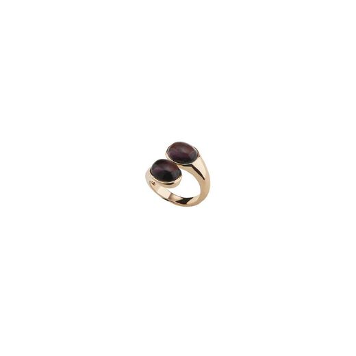Sovrani J8877M17 Gold Bronze Ring with 2 Purple Stones