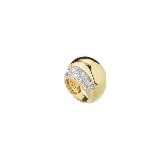 Anell Bronze Sovrani J9696M13 Daurat Circonites Llautó