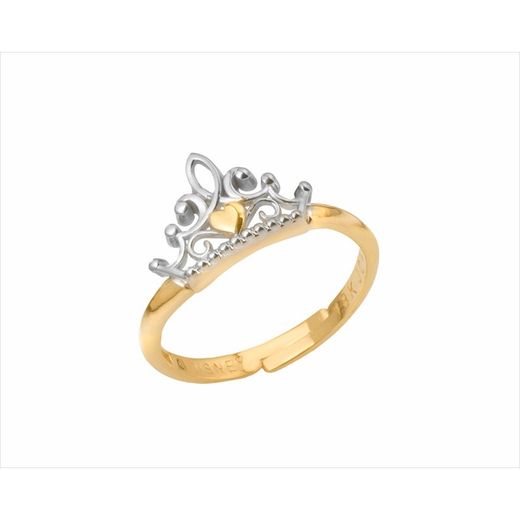 Disney Ring Two-Tone Gold Silver 18kts 18K0002A Crown
