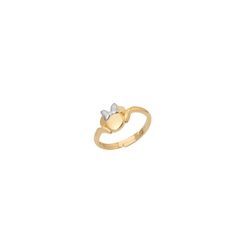 Anillo Disney Oro Bicolor Plata 18kts 18K0014A Minnie
