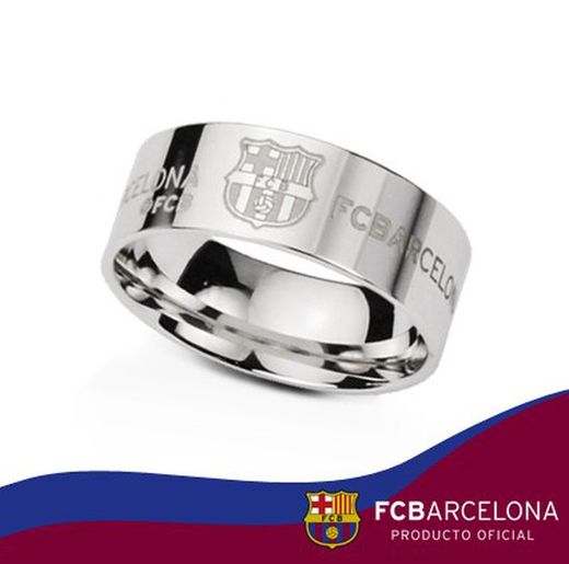 Anillo FC Barcelona Plata 10-026