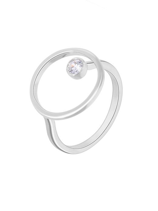 Anell Marea Plata D03806/AP Cercle Circonita