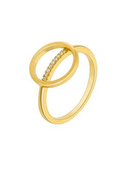 Anillo Marea Plata D03806/AR Círculo Circonitas