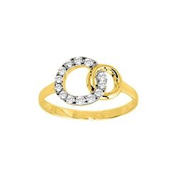 Anillo Metal Chapado En Oro Argyor MRM Mujer (CH)137544.1 Círculos Unidos C. Circonitas