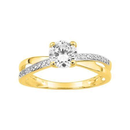Anillo Metal Chapado En Oro Argyor MRM Mujer (CH)137592.1 Circonitas