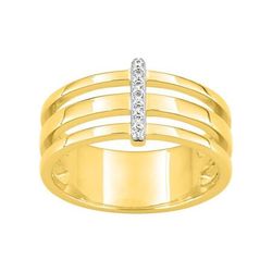 Anillo Metal Chapado En Oro Argyor MRM Mujer (CH)137983.1 Triple Banda C. Circonitas