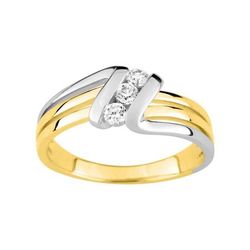 Anillo Metal Chapado En Oro Argyor MRM Mujer (CH)BSRG08Z Circonitas