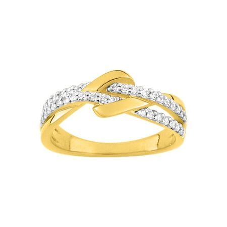 Anillo Metal Chapado En Oro Argyor MRM Mujer (CH)BSRH95Z Circonitas