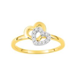 Anillo Metal Chapado En Oro Argyor MRM Mujer (CH)BSRI51Z Corazones C. Circonitas