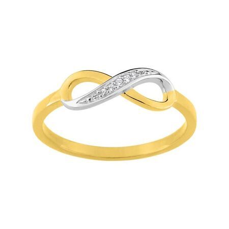 Anillo Metal Chapado En Oro Argyor MRM Mujer (CH)BSRL60Z Infinito C. Circonitas