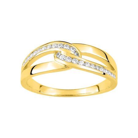 Anillo Metal Chapado En Oro Argyor MRM Mujer (CH)BSRL77Z Circonitas
