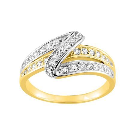 Anillo Metal Chapado En Oro Argyor MRM Mujer (CH)BSRO14Z Circonitas