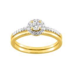 Anillo Metal Chapado En Oro Argyor MRM Mujer (CH)BSRV50Z Circonitas