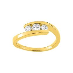 Anillo Metal Chapado En Oro Argyor MRM Mujer (CH)PSRC89Z Circonitas