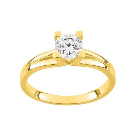 Anillo Metal Chapado En Oro Argyor MRM Mujer (CH)PSRH20Z Circonita