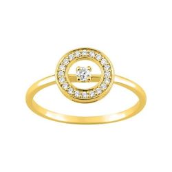 Anillo Metal Chapado En Oro Argyor MRM Mujer (CH)S10.05109 Círculo C. Circonitas
