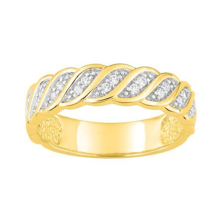 Anillo Metal Chapado Oro Argyor MRM (CH)137085.1 Circonitas