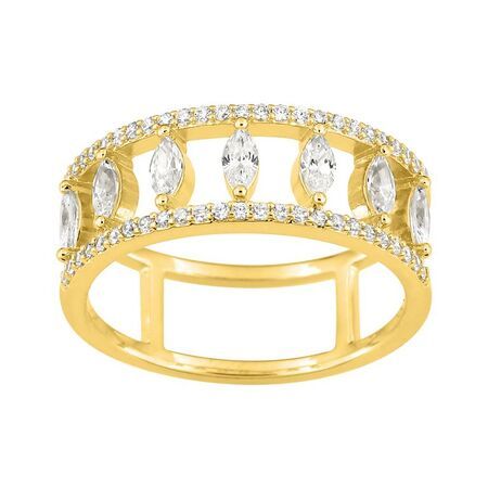 Anillo Metal Chapado Oro Argyor MRM (CH)137178.1 Circonitas