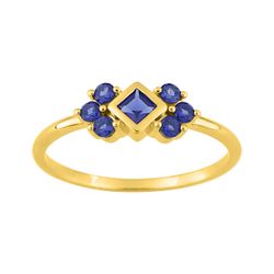 Anillo Metal Chapado Oro Argyor MRM (CH)137190.2 Circonitas Azules