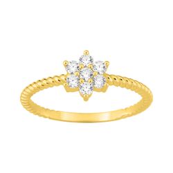 Anillo Metal Chapado Oro Argyor MRM (CH)137208.1 Entorchado Circonitas