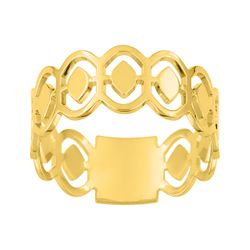 Anillo Metal Chapado Oro Argyor MRM (CH)137293 Calado