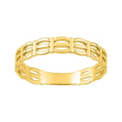 Anillo Metal Chapado Oro Argyor MRM (CH)137319 Calado